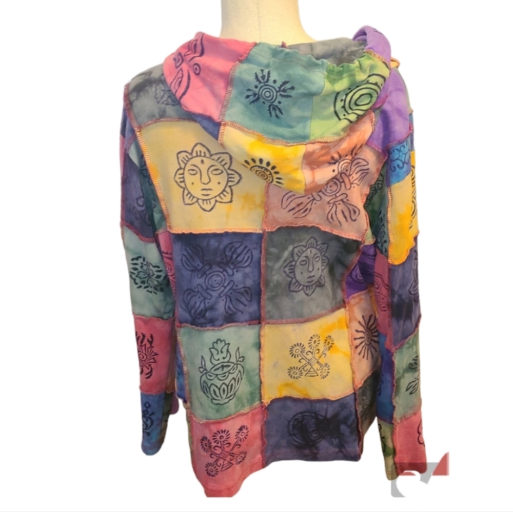 Rising International, Multi Color Patch Work Jack… - image 3